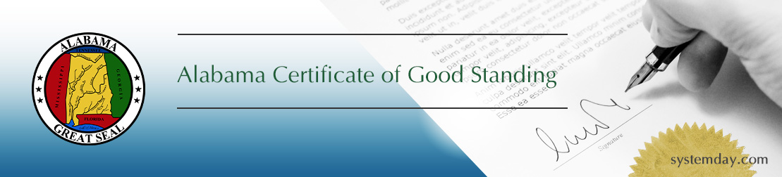Alabama certificate of good standing