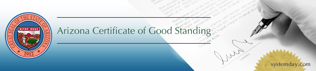 Arizona Certificate of Good Standing