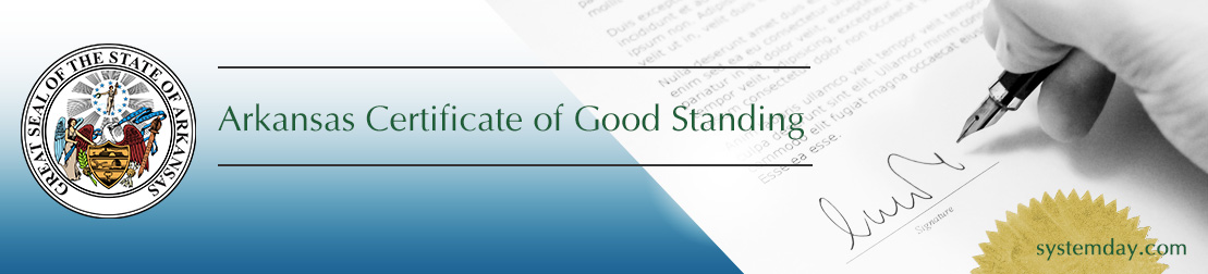 Arkansas Certificate of Good Standing