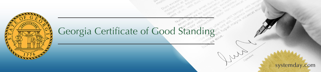 Georgia Certificate of Good Standing