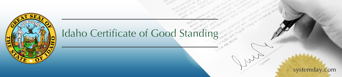 Idaho Certificate of Good Standing