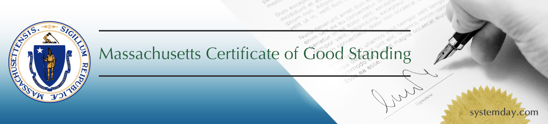 Massachusetts Certificate of Good Standing