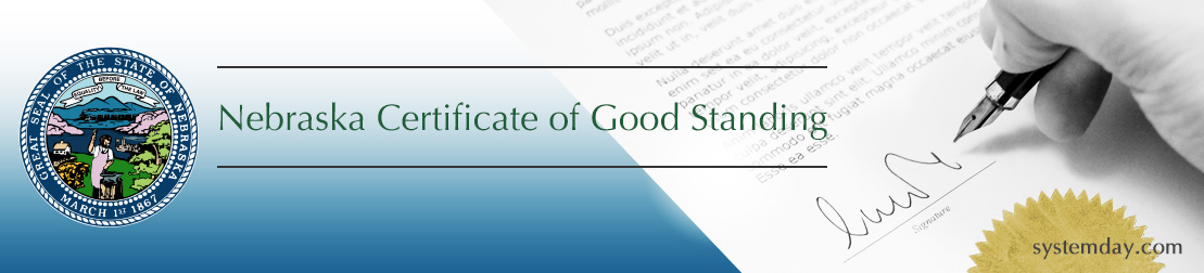 Nebraska Certificate of Good Standing