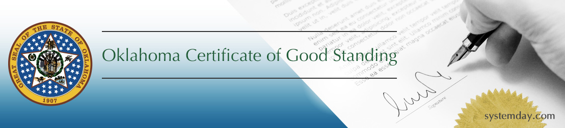 Oklahoma Certificate of Good Standing