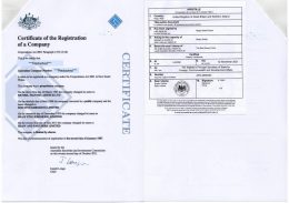 Australia Certificate of Good Standing Apostilled