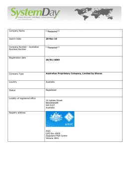 Australia Company Search