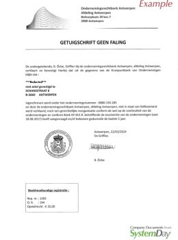 belgium certificate of good standing