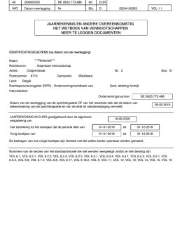 Belgium Company Accounts