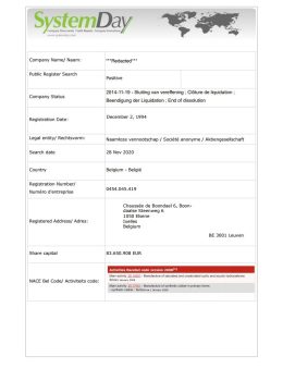 Belgium Company Search