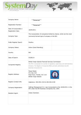 BVI Company Search