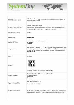 Curacao Company Search