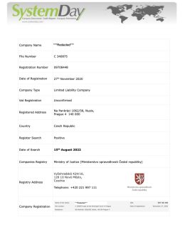 Czech Republic Company Search