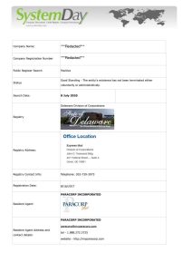 Delaware Company Search