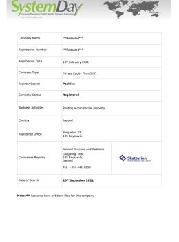 Iceland Company Search