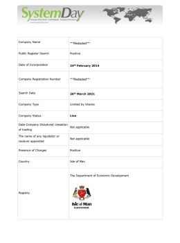 Isle of Man Company Search