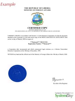Liberia proclamation of annulment