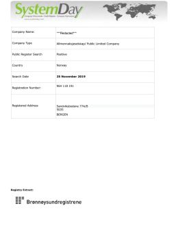 Norway Company Search example