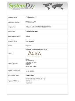 Singapore company search