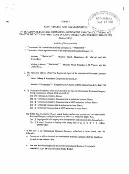 st vincent articles of incorporation
