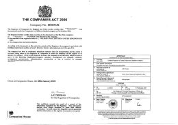 UK Certificate of Good Standing Apostilled