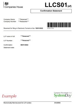 UK Confirmation Statement