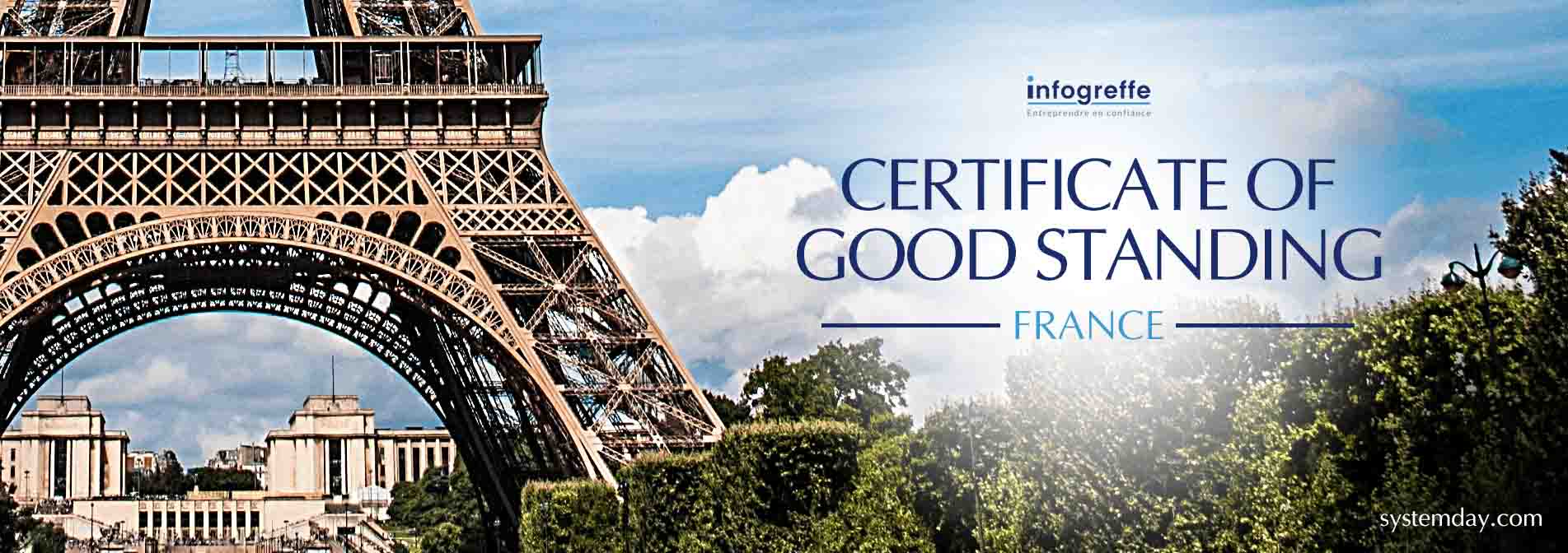 Certificate of Good Standing France