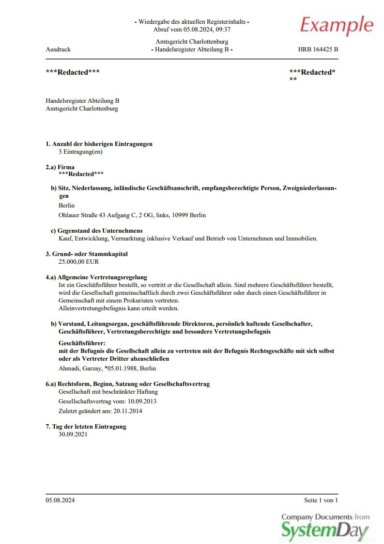 Germany Certificate of Good Standing For Share Certificate Template Companies House